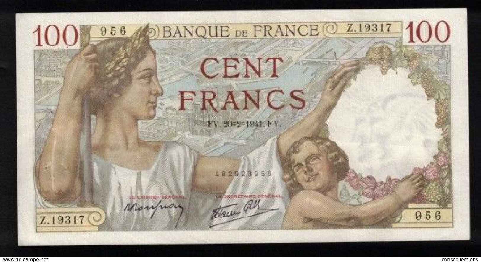 FRANCE - Lot De 4 Billets Français - 100F SULLY - F : 26/47 -  20.2.1941 - TTB/TTB+ - Numéros Qui Se Suivent - - 100 F 1939-1942 ''Sully''