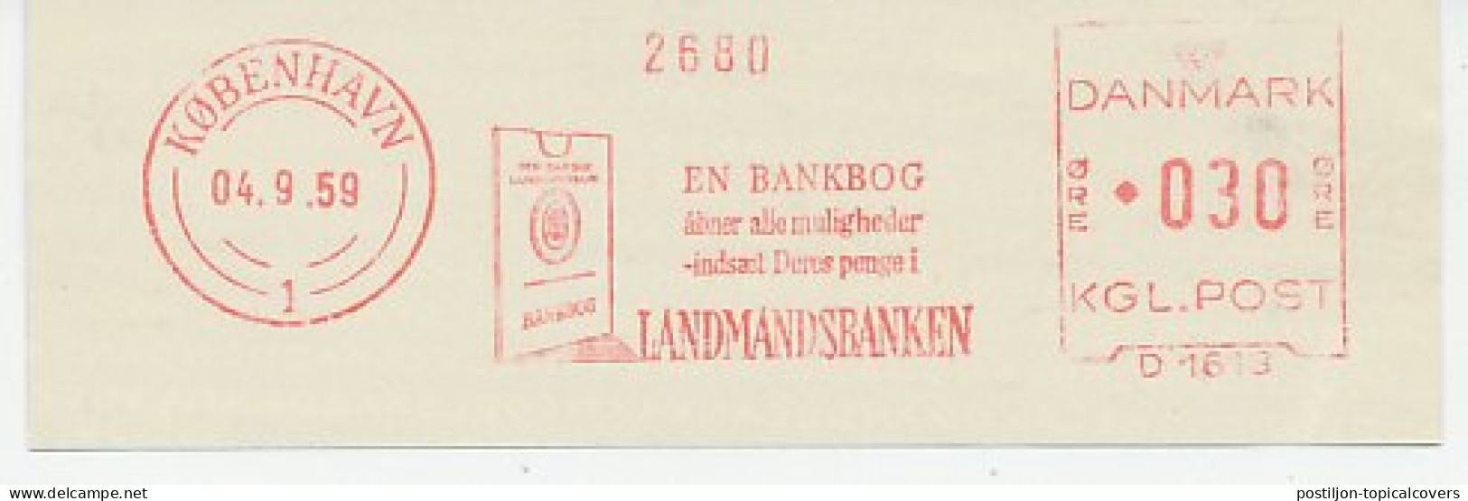 Meter Cut Denmark 1959 Savings Book - Non Classés