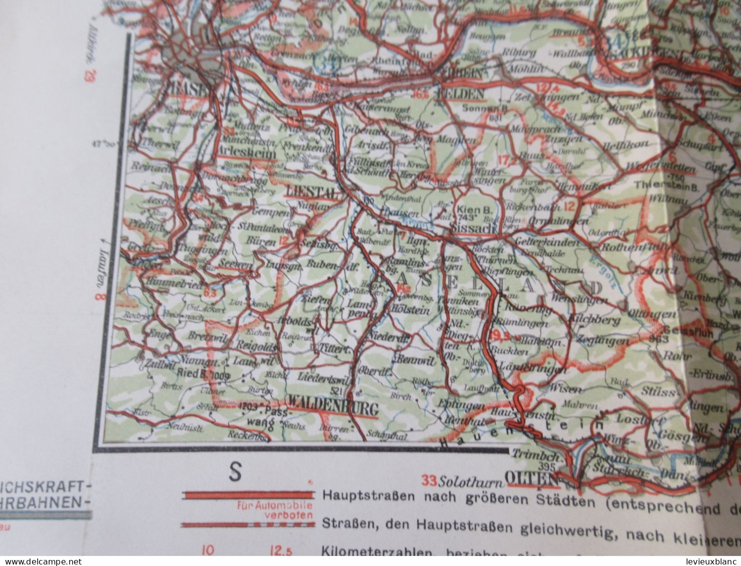 Carte Routière Ancienne Allemande /CONTINENTAL Sonderkarte/ Schwarzwald-Bodensee /Vers 1935-1945       PGC561 - Turismo