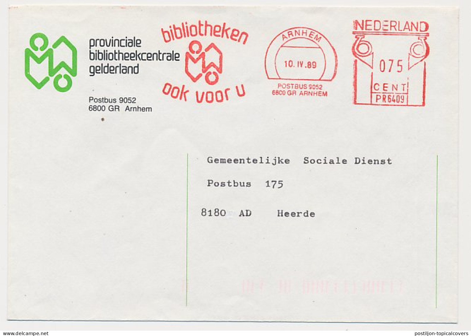 Meter Cover Netherlands 1989 Book - Library - Non Classés
