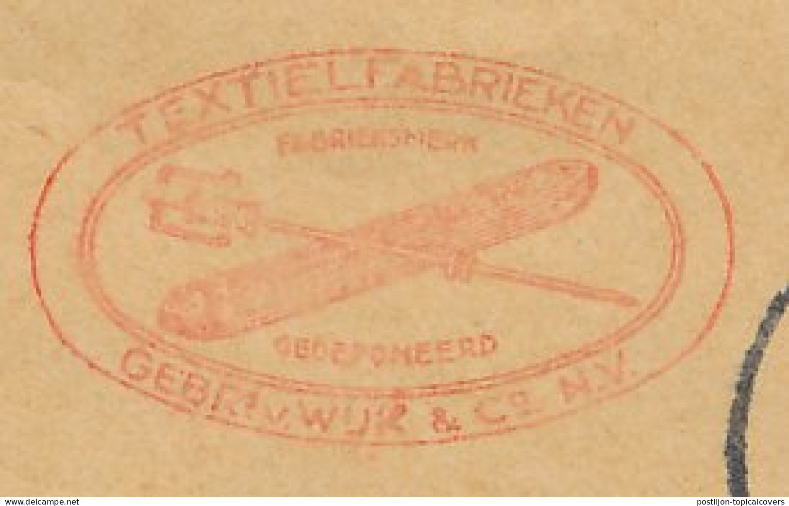 Meter Cover Netherlands 1942 Weaving Spool - Leiden - Textile