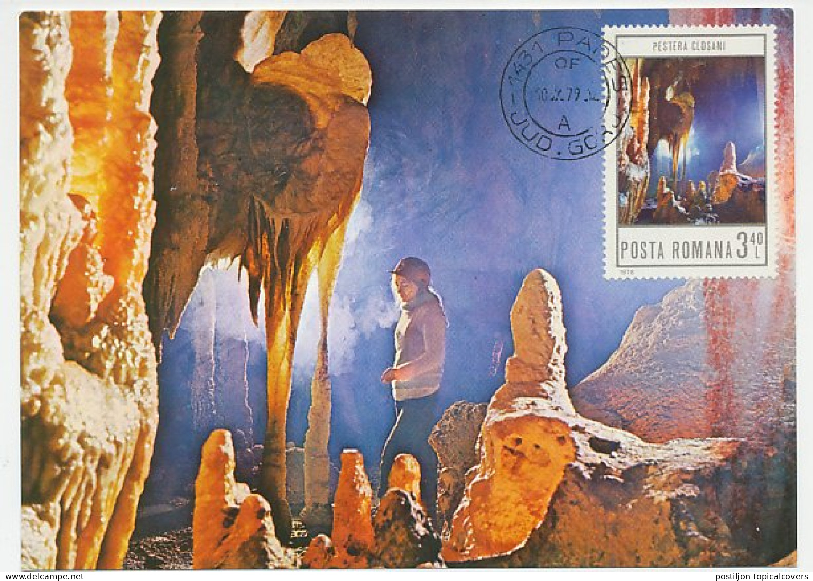 Maximum Card Rumania 1979 Stalactite Cave - Sonstige & Ohne Zuordnung