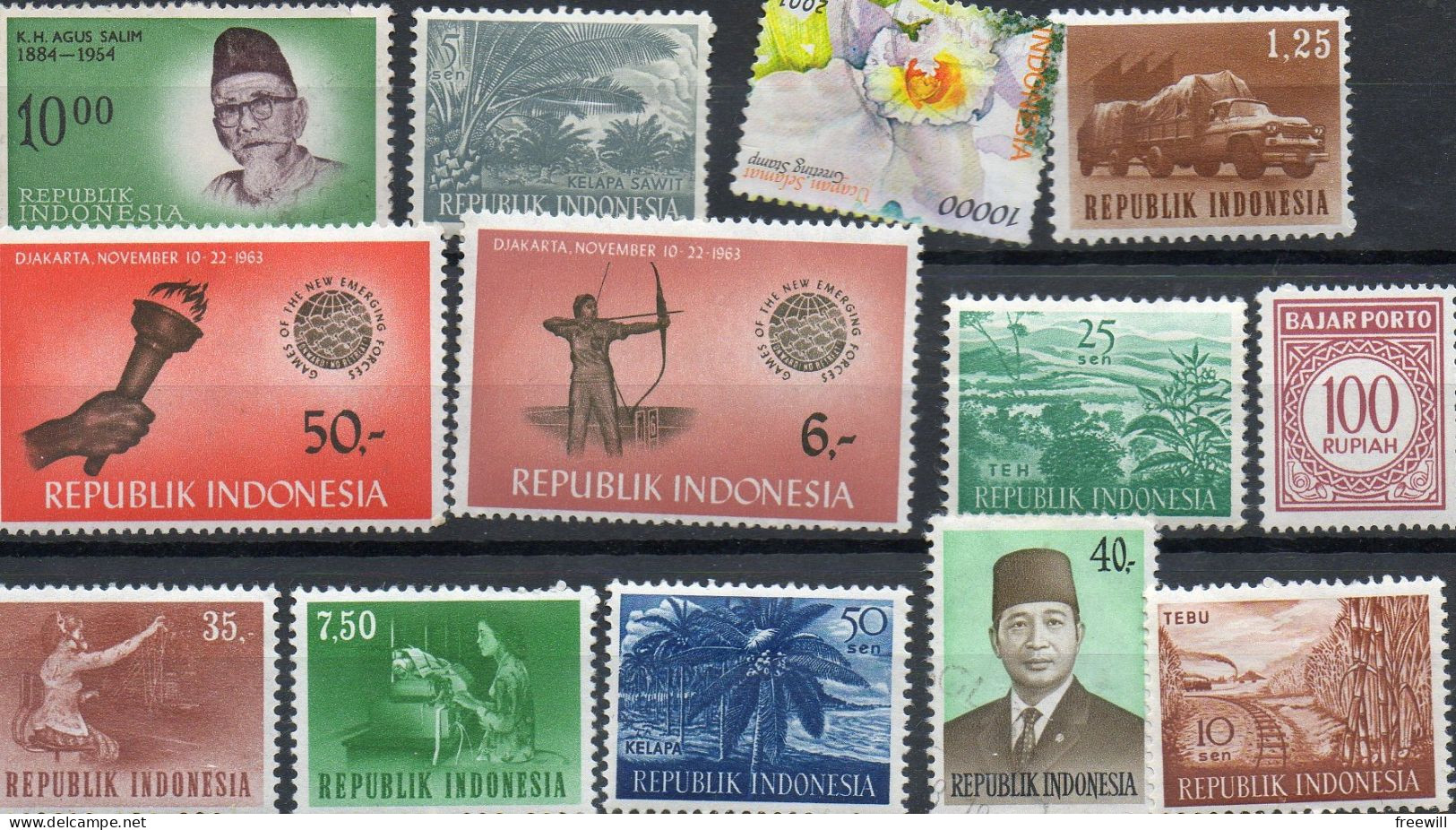 Indonésie Timbres Divers - Various Stamps -Verschillende Postzegels Xxx - Indonésie