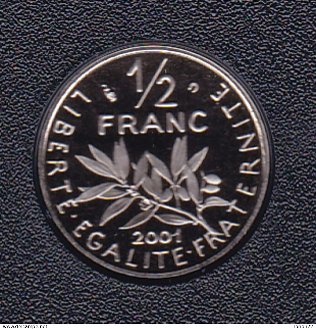 1/2 FRANC SEMEUSE 2001 ISSUE DU COFFRET BE - 1/2 Franc