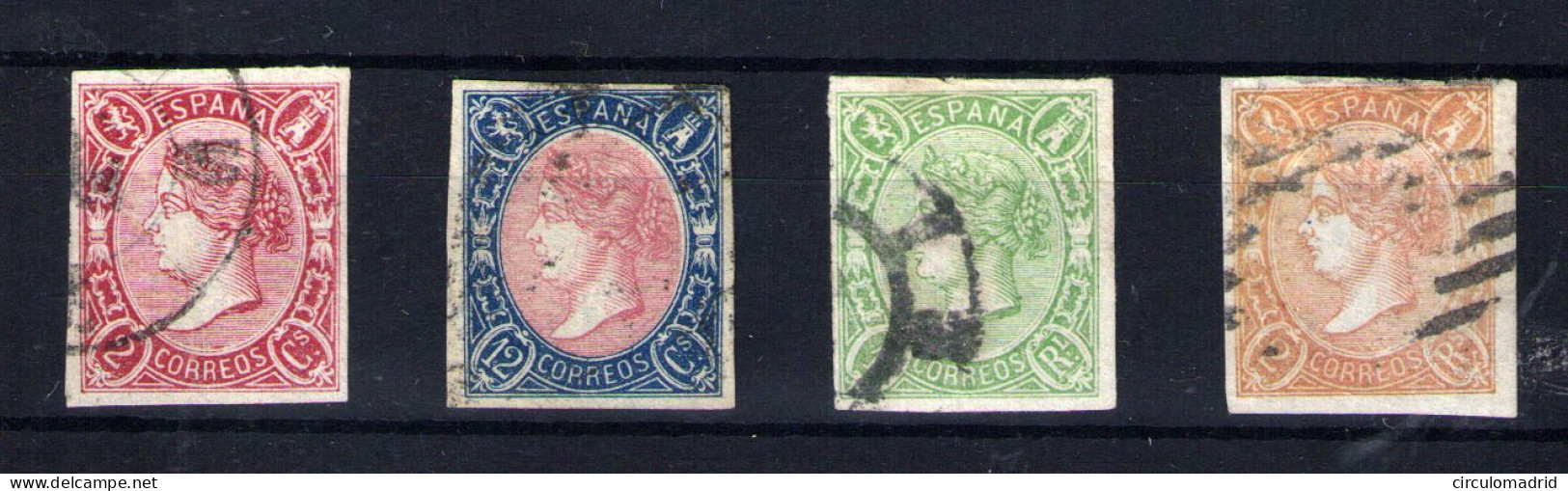 España Nº 69/70,72,73A . Año 1865 - Used Stamps