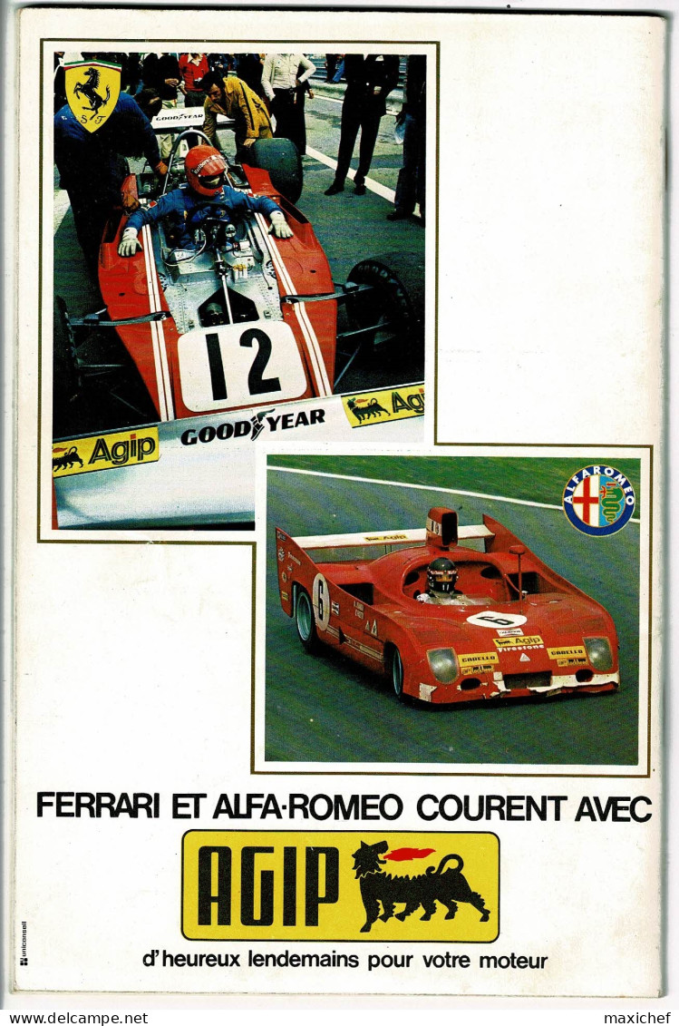 Grand Prix France, Championnat Du Monde F1 - Circuit Dijon Prenois, 7 Juillet 1974, 16 X 24 Cm, 64 Pages, Poids 132 Gr - Car Racing - F1