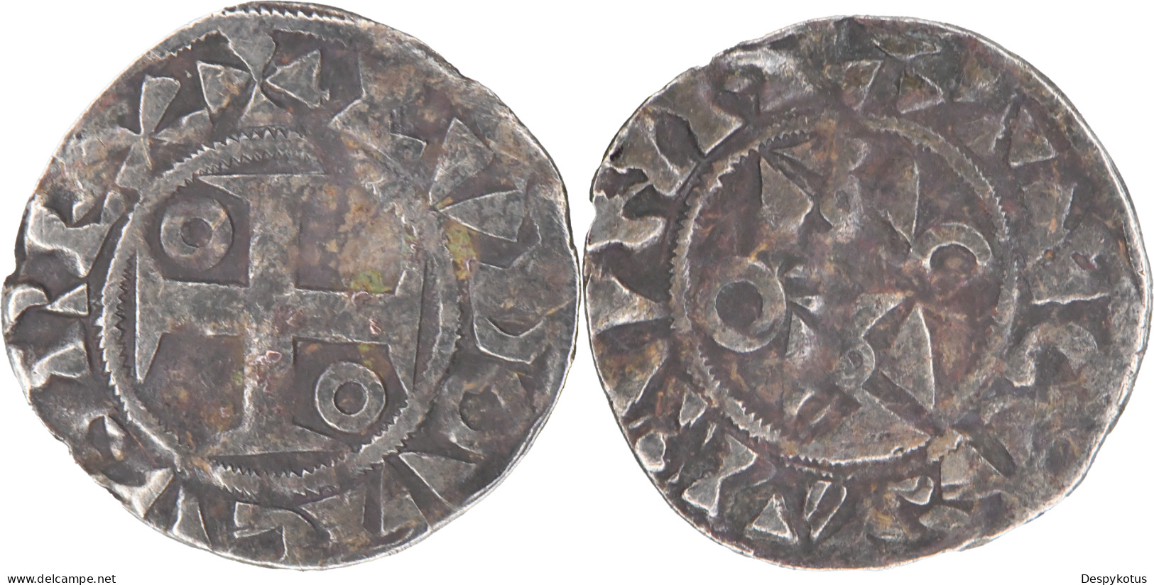 FRANCE - 1137-1180 - Denier - Mantes - Louis VII Le Jeune - 0.90 G. - 18-346 - 1137-1180 Lodewijk VIIde Jongere