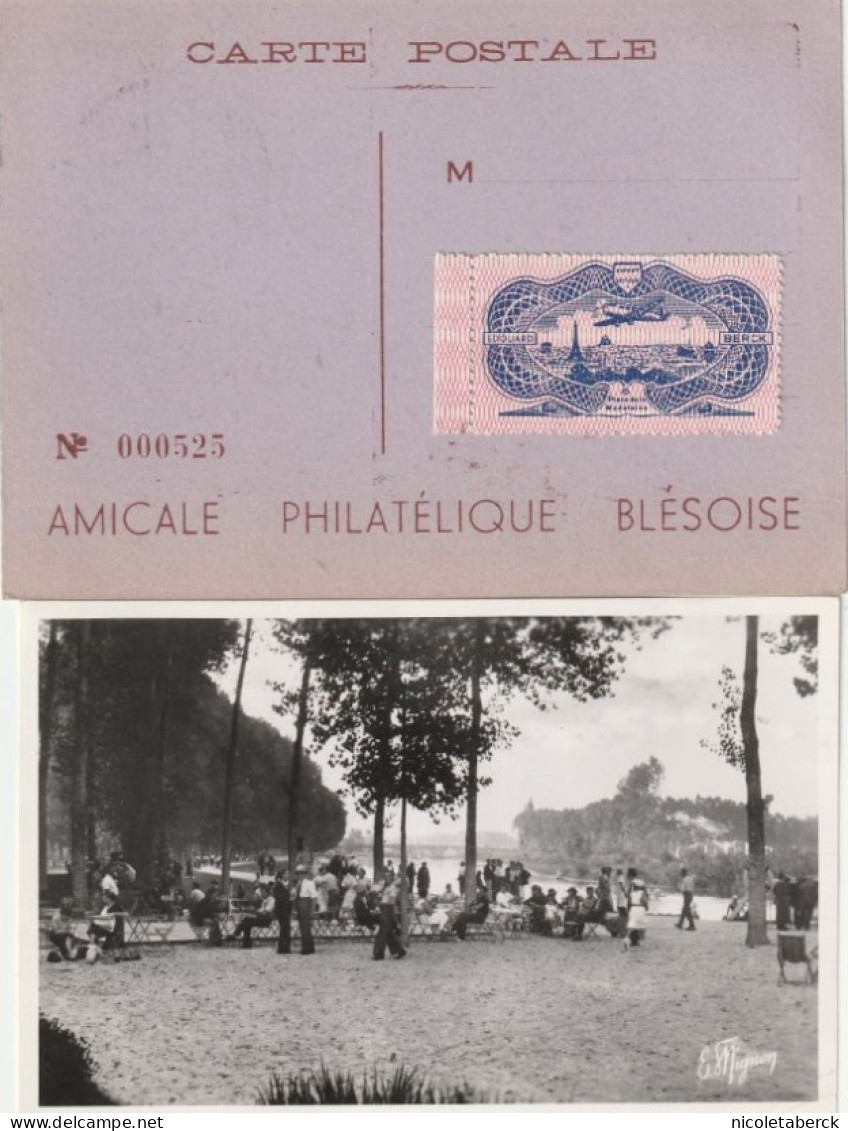 Cérès De Mazelin,  Carte Expos Blois 22/6/46 + Carte Avec N°755/8  Bray Sur Seine 14/9/46 + Variété . Collection BERCK. - 1945-47 Ceres (Mazelin)