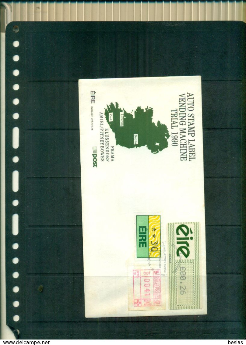 IRLANDE TIMBRES DE DISTRIBUTEURS 3 VAL SUR FDC A PARTIR DE 1 EURO - Franking Labels