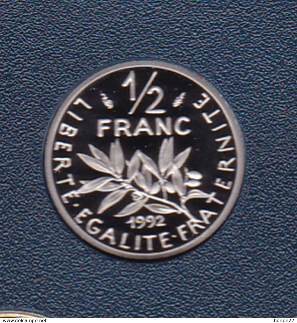 1/2 FRANC SEMEUSE 1992 ISSUE DU COFFRET BE - 1/2 Franc