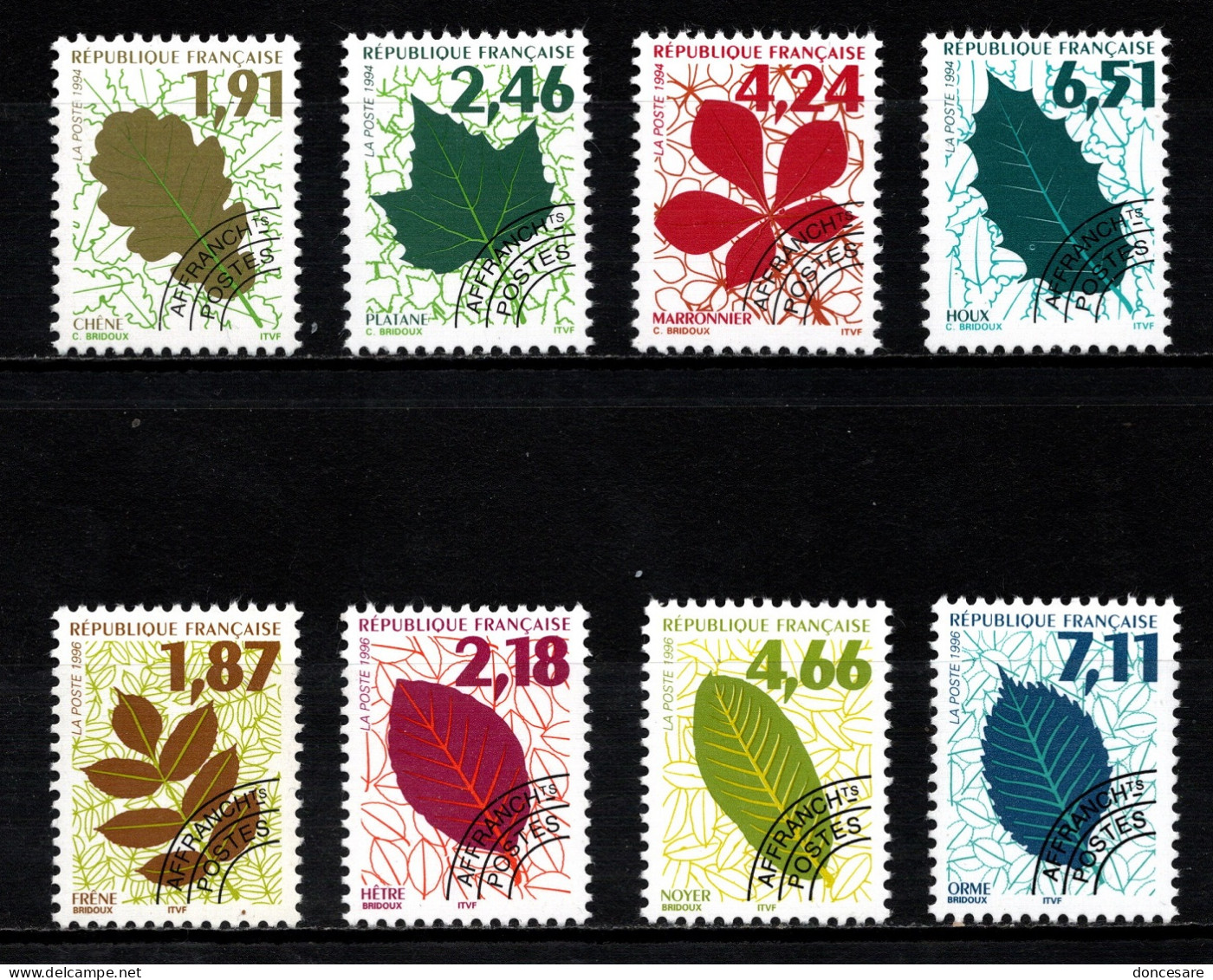 FRANCE  1994 / 2007 - SERIE 8 PREO NEUFS** / Y.T. N° 232 A 239 - - 1964-1988