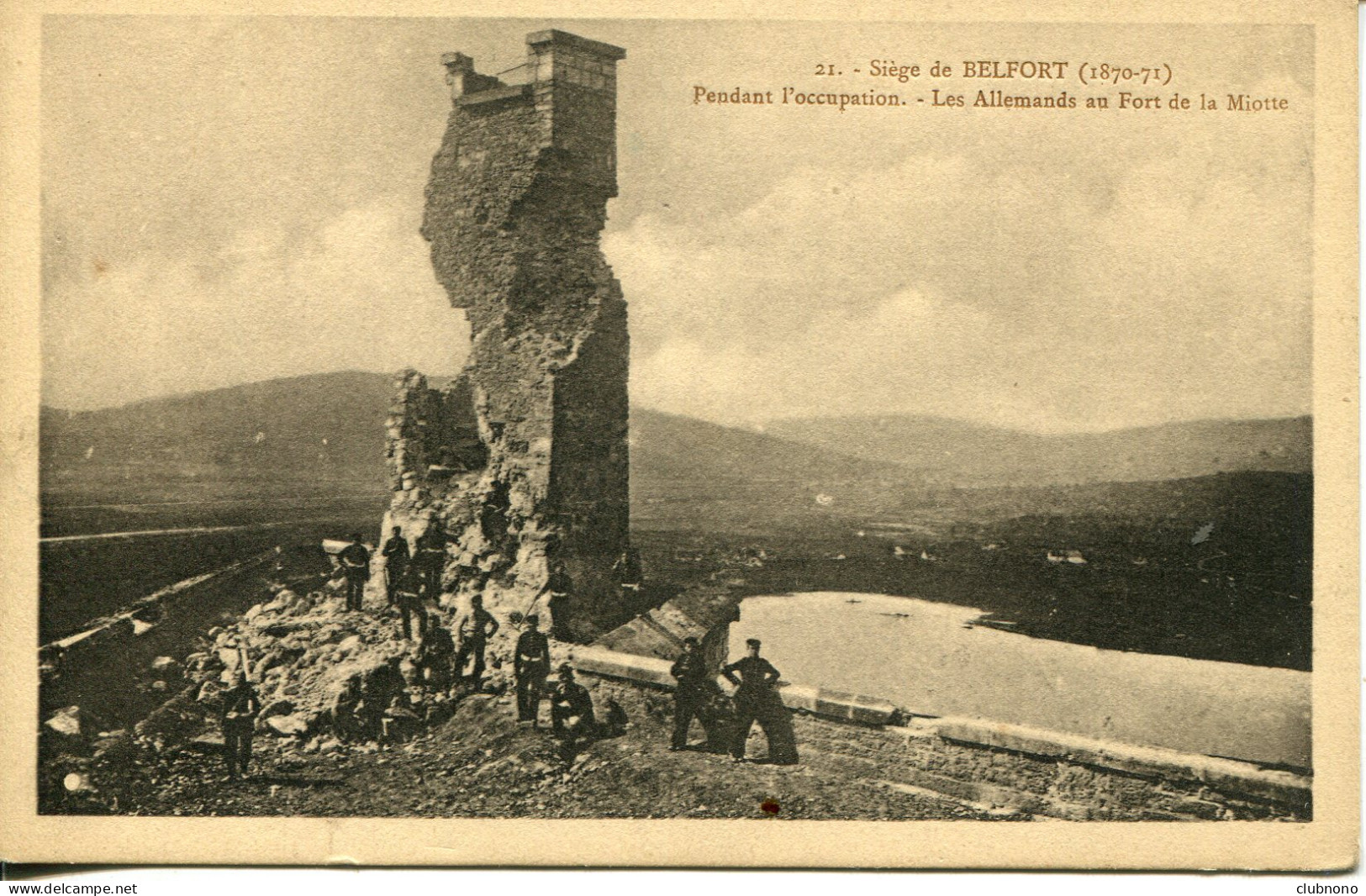 CPA - SIEGE DE BELFORT - LES ALLEMANDS AU FORT DE LA MIOTTE - Belfort – Siège De Belfort