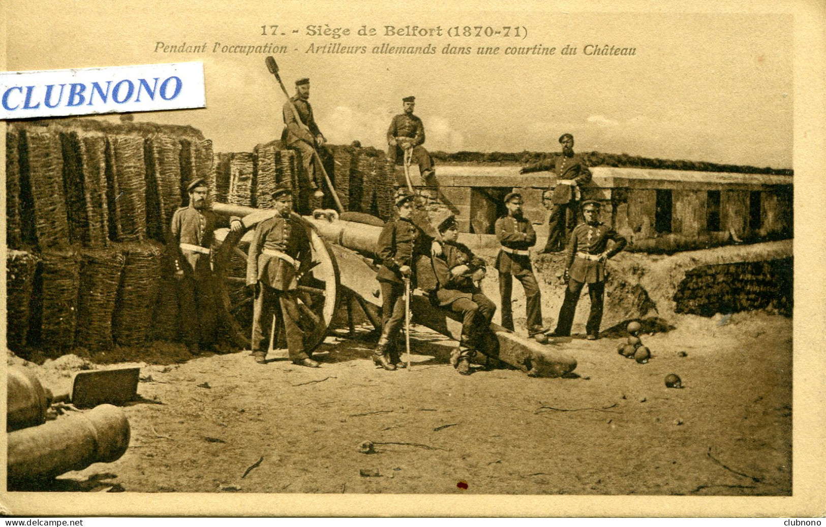 CPA - SIEGE DE BELFORT -  ARTILLEURS ALLEMANDS DANS UNE COURTINE DU CHATEAU - Belfort – Siège De Belfort