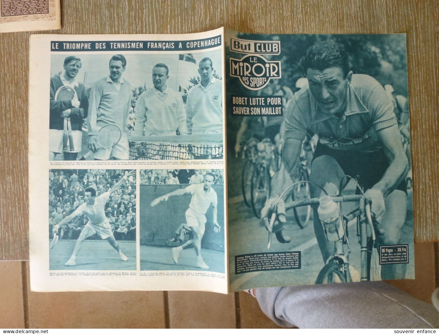 But Et Club Le Miroir Des Sports Juillet 1954 Tour De France Bobet Kubler Graf Joli Garçon Saint Quay Portrieux Robic Sa - Sport