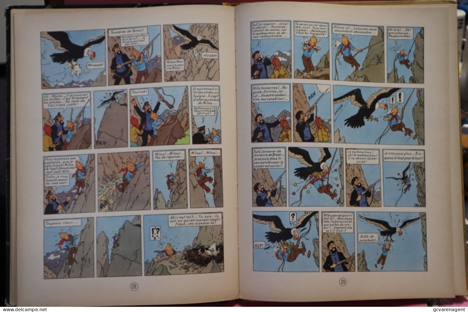 TINTIN - LE TEMPEL DU SOLEIL  1949  ( 1963 ) TRES BON ETAT   VOIR IMAGES