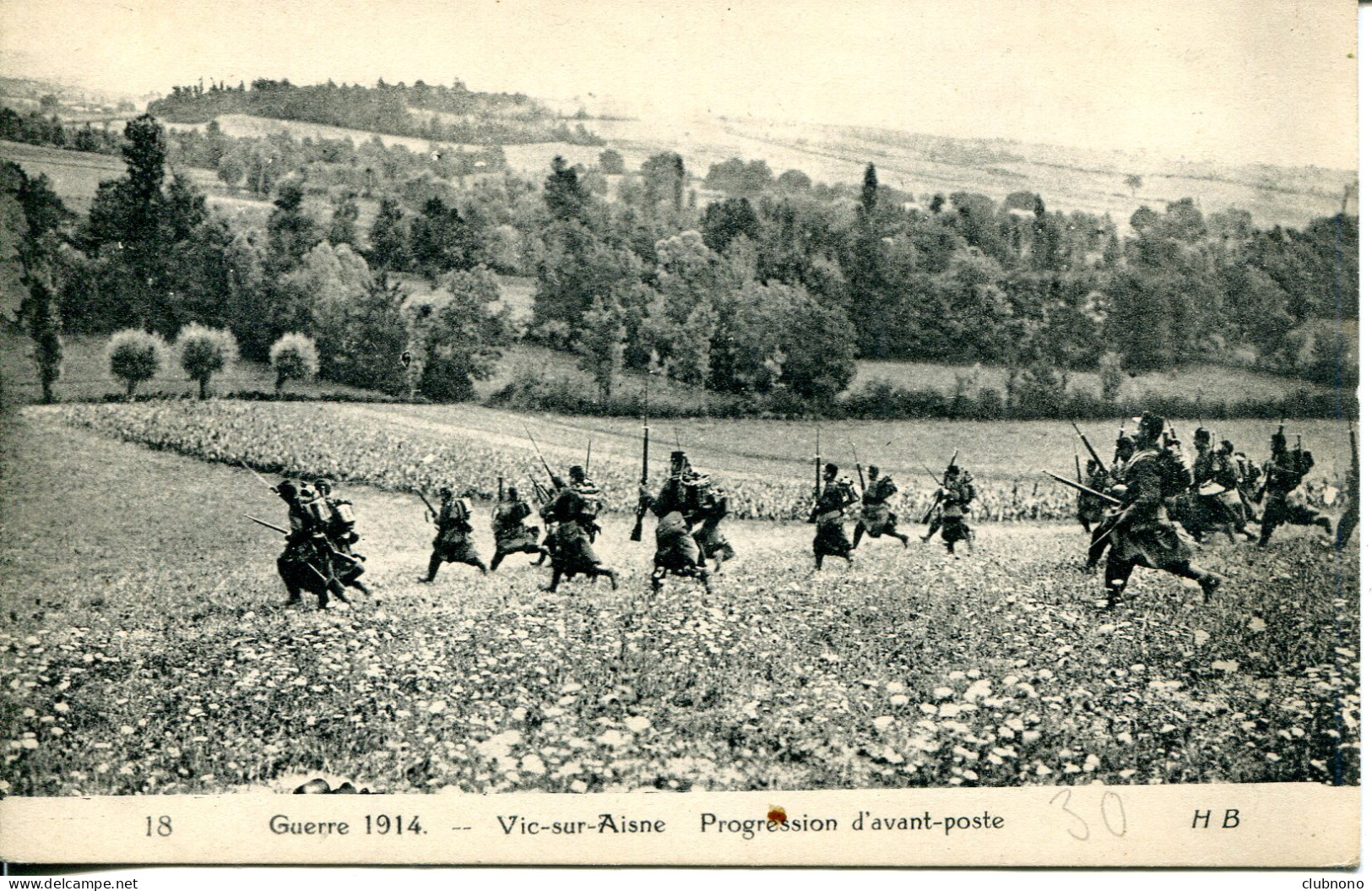 CPA - VIC-SUR-AISNE (G.G.14/18) - PROGRESSION D'AVANT-POSTE (ETAT PARFAIT) - Vic Sur Aisne