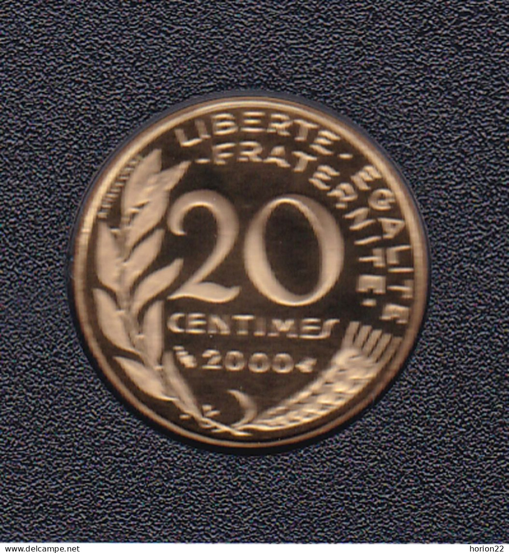 20 CENTIMES REPUBLIQUE 2000 ISSUE DU COFFRET BE - 20 Centimes