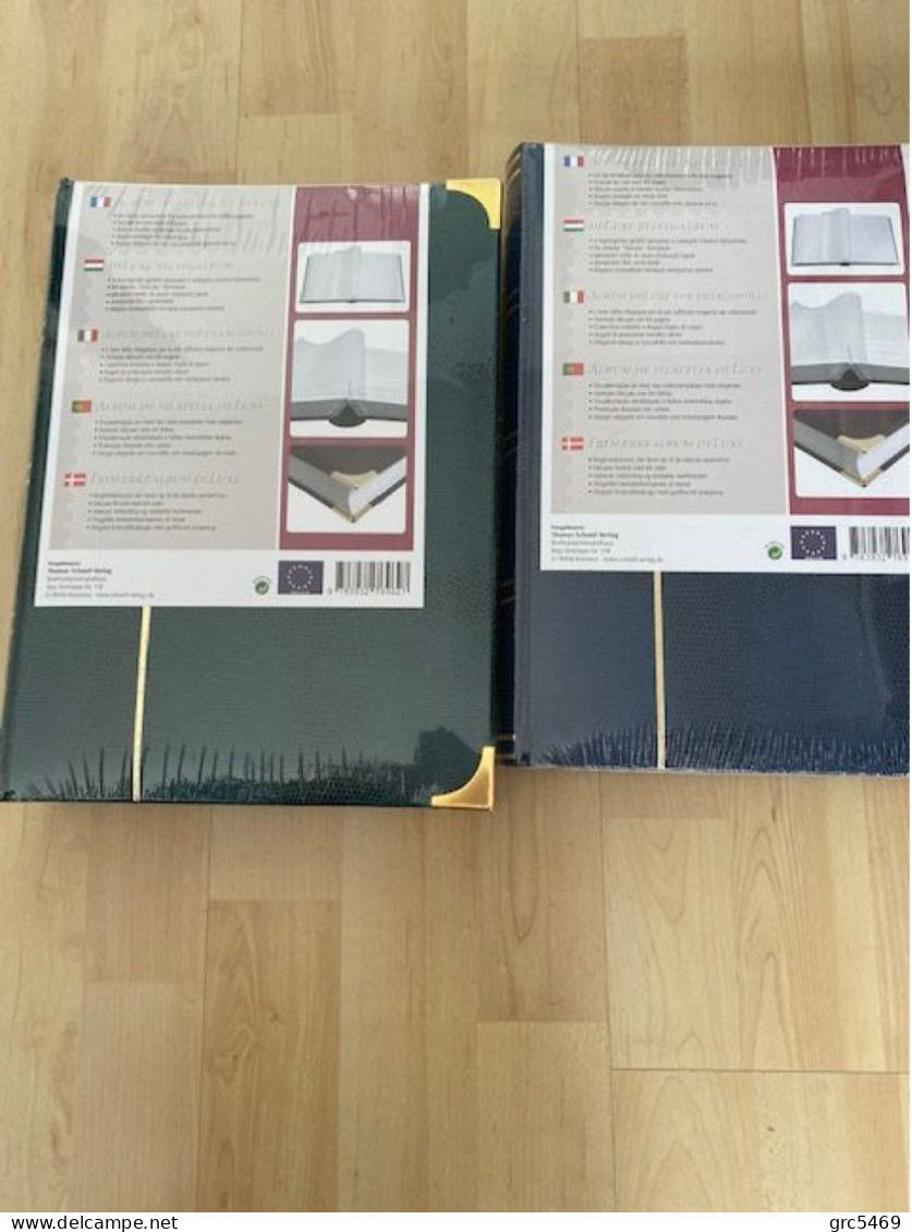 LOT 3 CLASSEURS De TIMBRES VIDES NEUFS 64 Pages Grand LUXE Sous Plastique - Large Format, White Pages