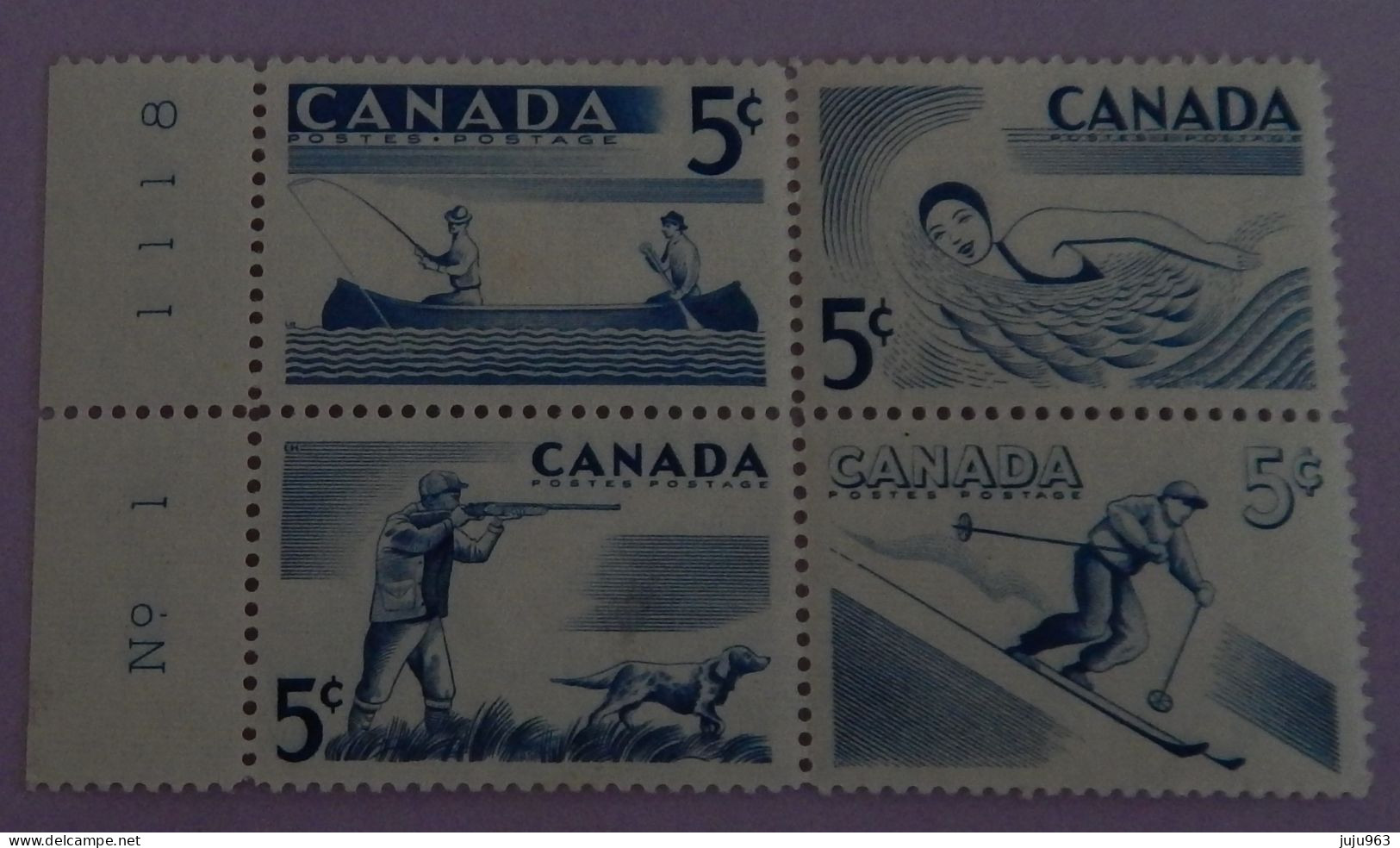 CANADA YT 292/295 NEUFS**MNH AVEC BDF "SPORTS EN PLEIN AIR"  ANNÉE 1957 - Ongebruikt