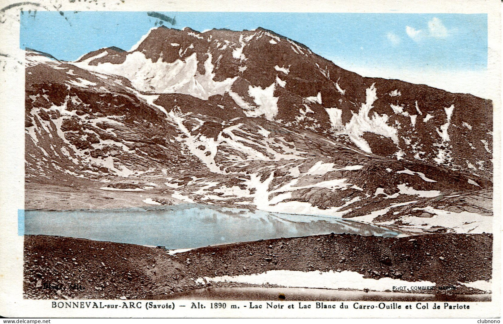 CPA - BONNEVAL-SUR-ARC - LAC NOIR ET LAC BLANC DU CARRO-OUILLE - Bonneval Sur Arc