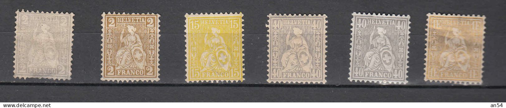 1862/78 PAPIER BLANC  LOT    NEUFS*    COTE PLUS DE 200.00      CATALOGUE SBK - Nuevos