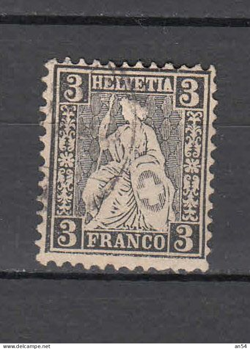 1862  PAPIER BLANC   N° 29 OBLITERE  COTE 200.00      CATALOGUE SBK - Used Stamps