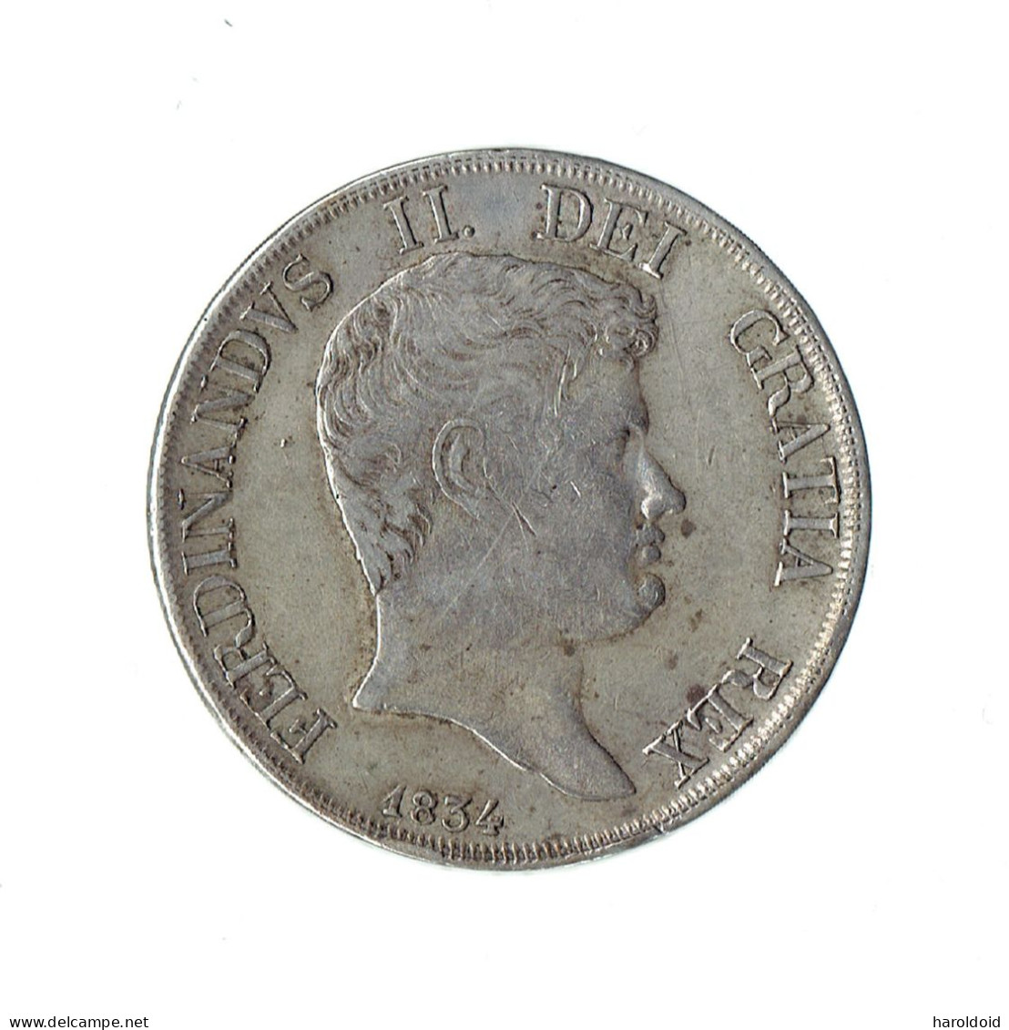 G. 120 - FERDINANDUS II DEI GRATIA REX - 1834 - Napoli & Sicilia