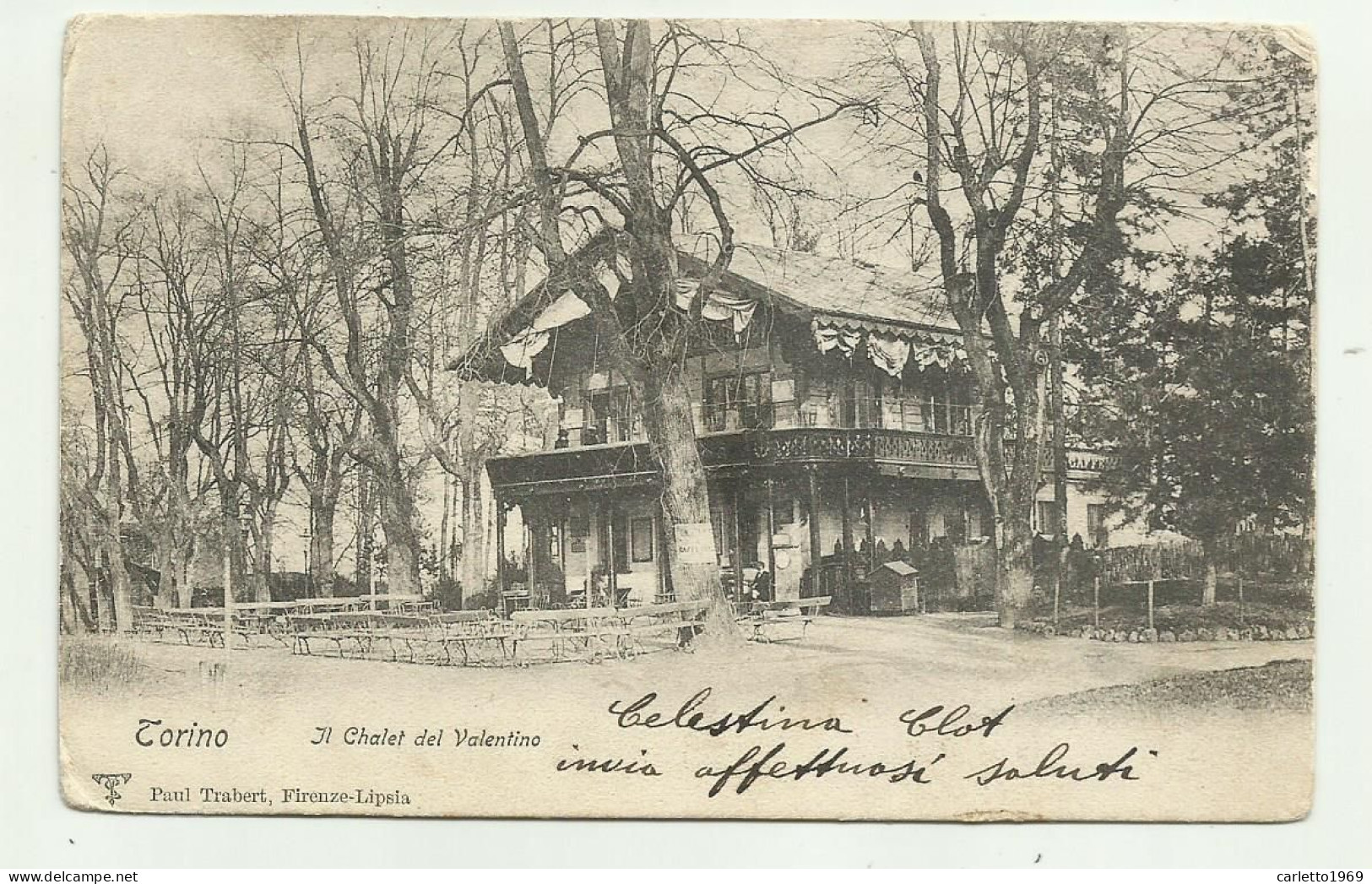 TORINO - IL CHALET DEL VALENTINO  - VIAGGIATA FP - Autres Monuments, édifices