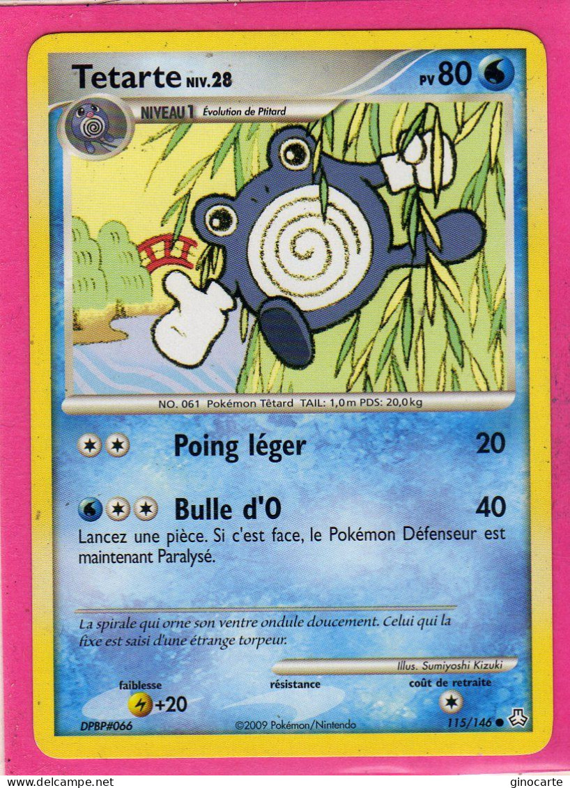 Carte Pokemon 2009 Diamant Et Perle Eveil De Legende 115/146 Tetarde 80pv Neuve - Diamante Y Perla