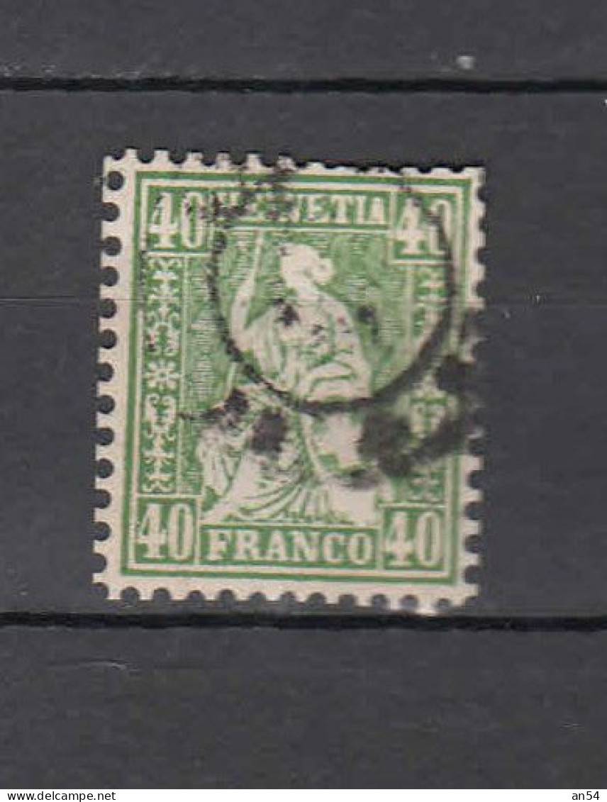 1862  PAPIER BLANC   N° 34 OBLITERE   COTE 100.00      CATALOGUE SBK - Used Stamps