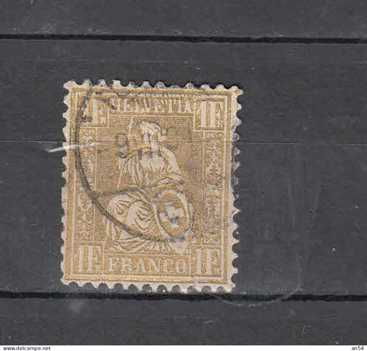 1862  PAPIER BLANC   N° 36 OBLITERE   COTE 170.00      CATALOGUE SBK - Used Stamps