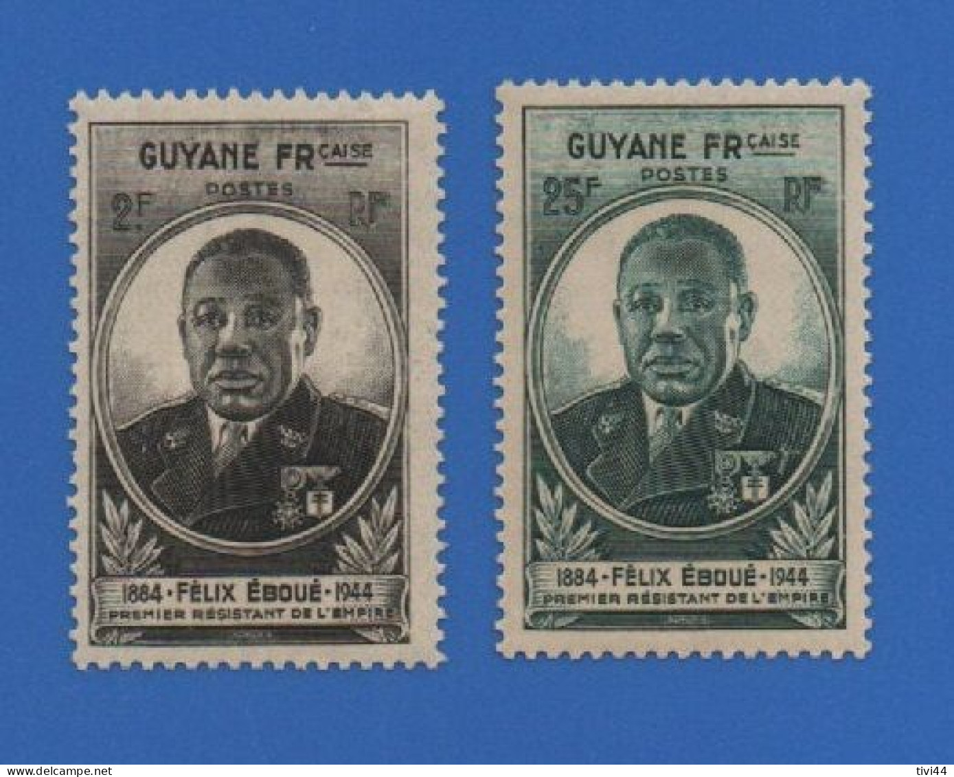 GUYANE 180 + 181 NEUFS ** GOUVERNEUR EBOUÉ - Neufs