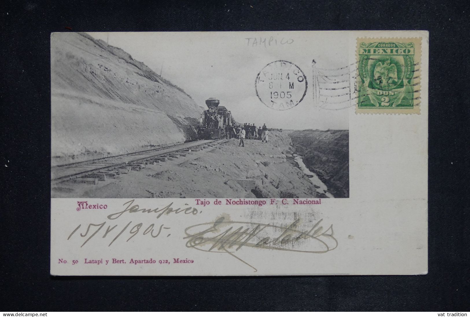 MEXIQUE - Affranchissement De Tampico Sur Carte Postale En 1905 Pour Paris  - L 150922 - Messico