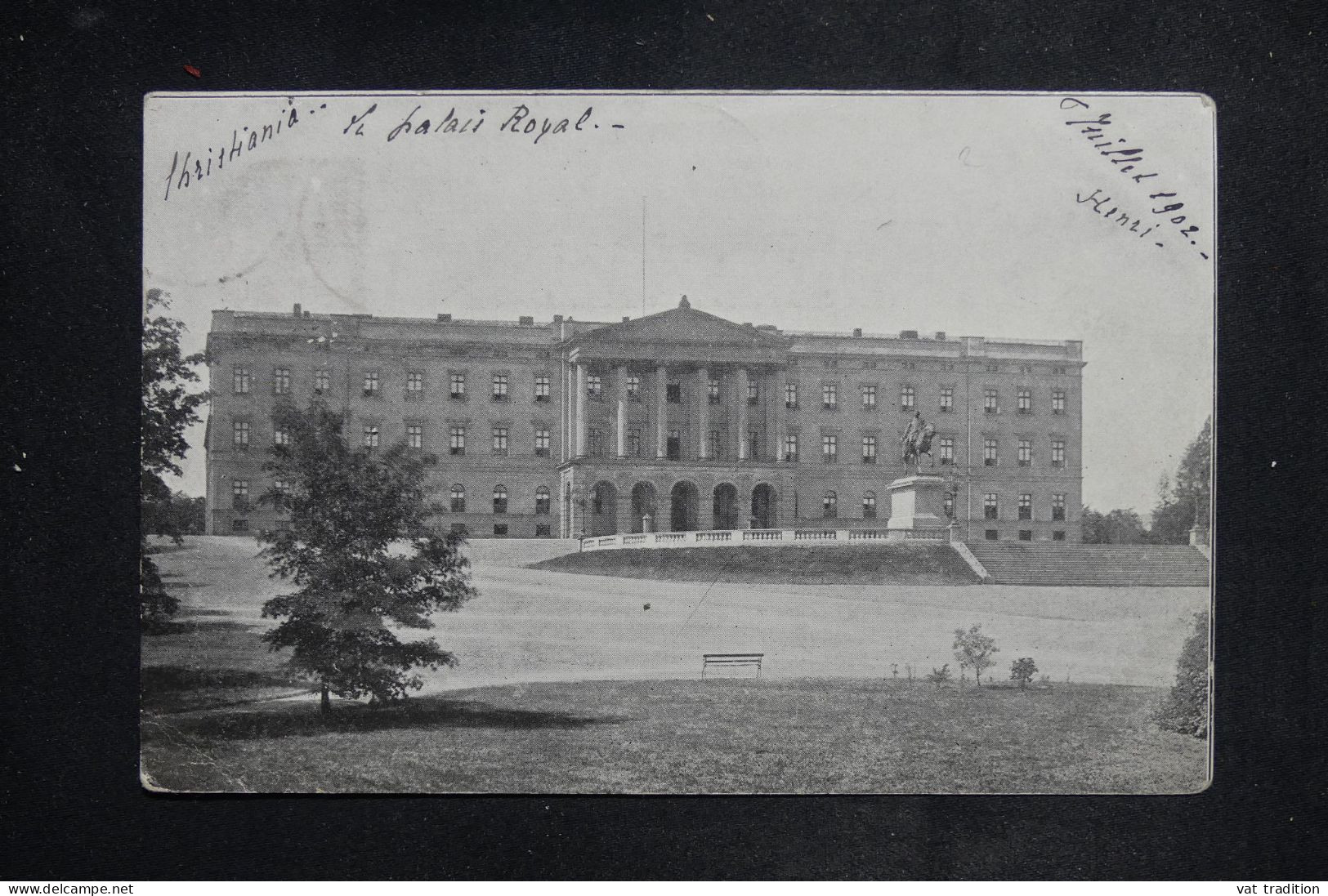 NORVÈGE - Oblitération Du Bureau De Reexpédition De Kristiania Sur Carte Postale Pour La France En 1902  - L 150923 - Brieven En Documenten