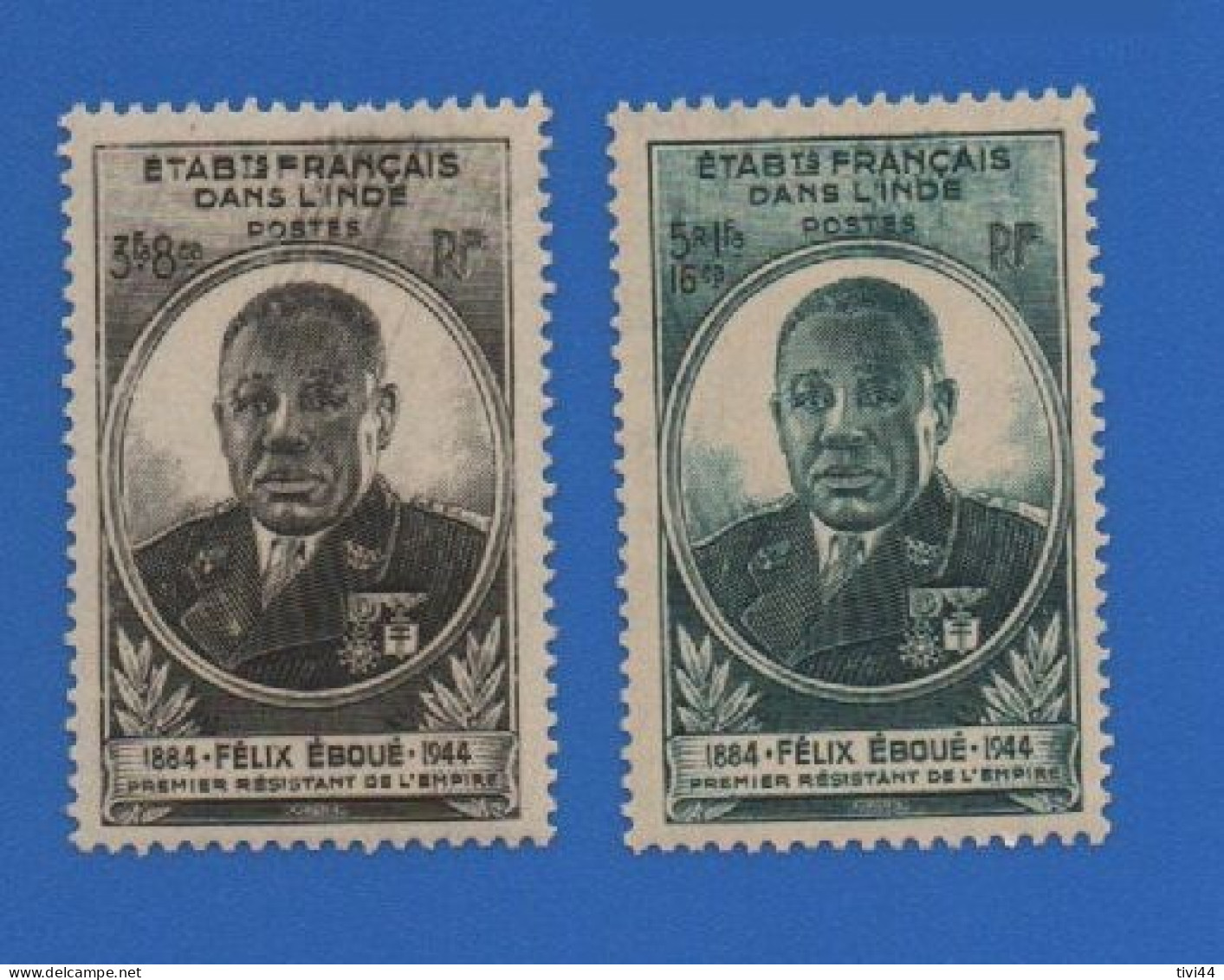 INDE 234 + 235 NEUFS ** GOUVERNEUR EBOUÉ - Unused Stamps