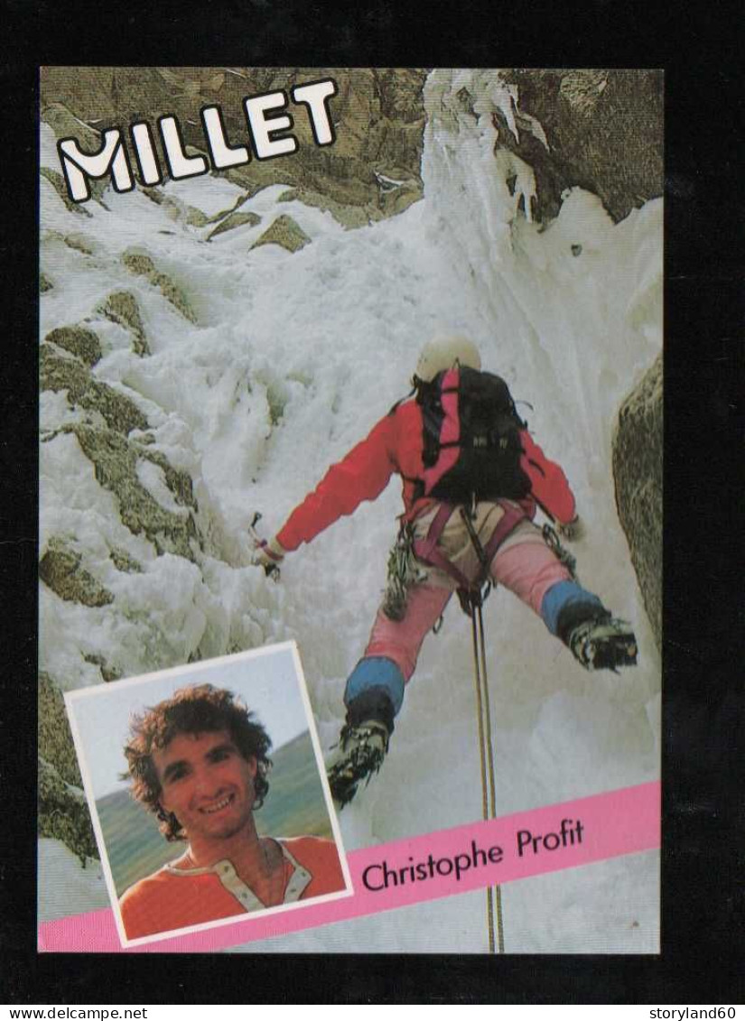 Carte Com Christophe Profit , Conseiller Technique Millet , Alpinisme - Alpinisme