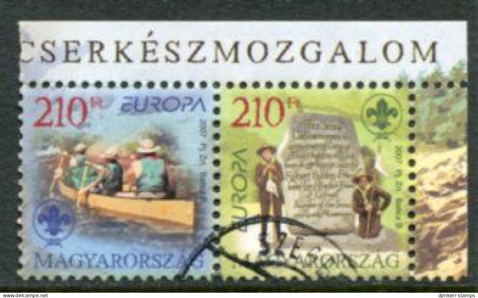 HUNGARY 2007 Europa: Scouting Pair Used.  Michel 5186-87 - Usado