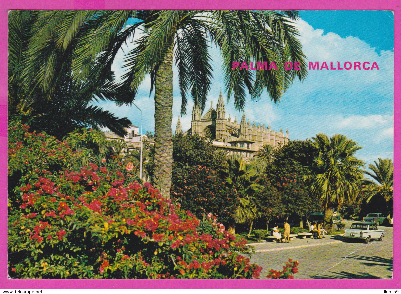 293743 / Spain - Palma De Mallorca Cathedral PC 1975 USED 7 Pts - Roma Hispania, Ossio Flamme Ponga No Distrito - Briefe U. Dokumente