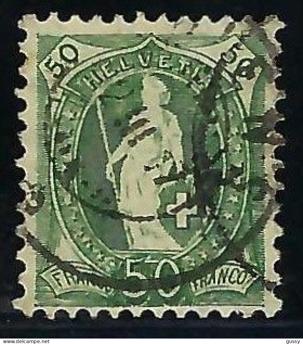 SUISSE 1907: Le ZNr. 90A, Obl. CAD - Gebraucht