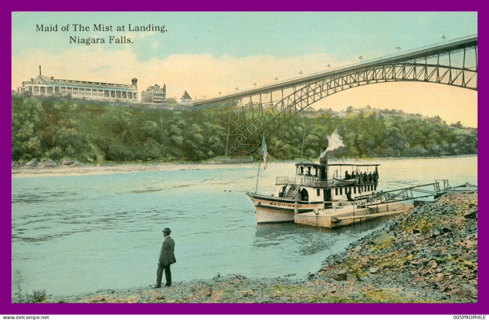 * Niagara Falls * Maid Of The Mist At Landing - Bateau - Animée - Colorisée - Chutes Du Niagara