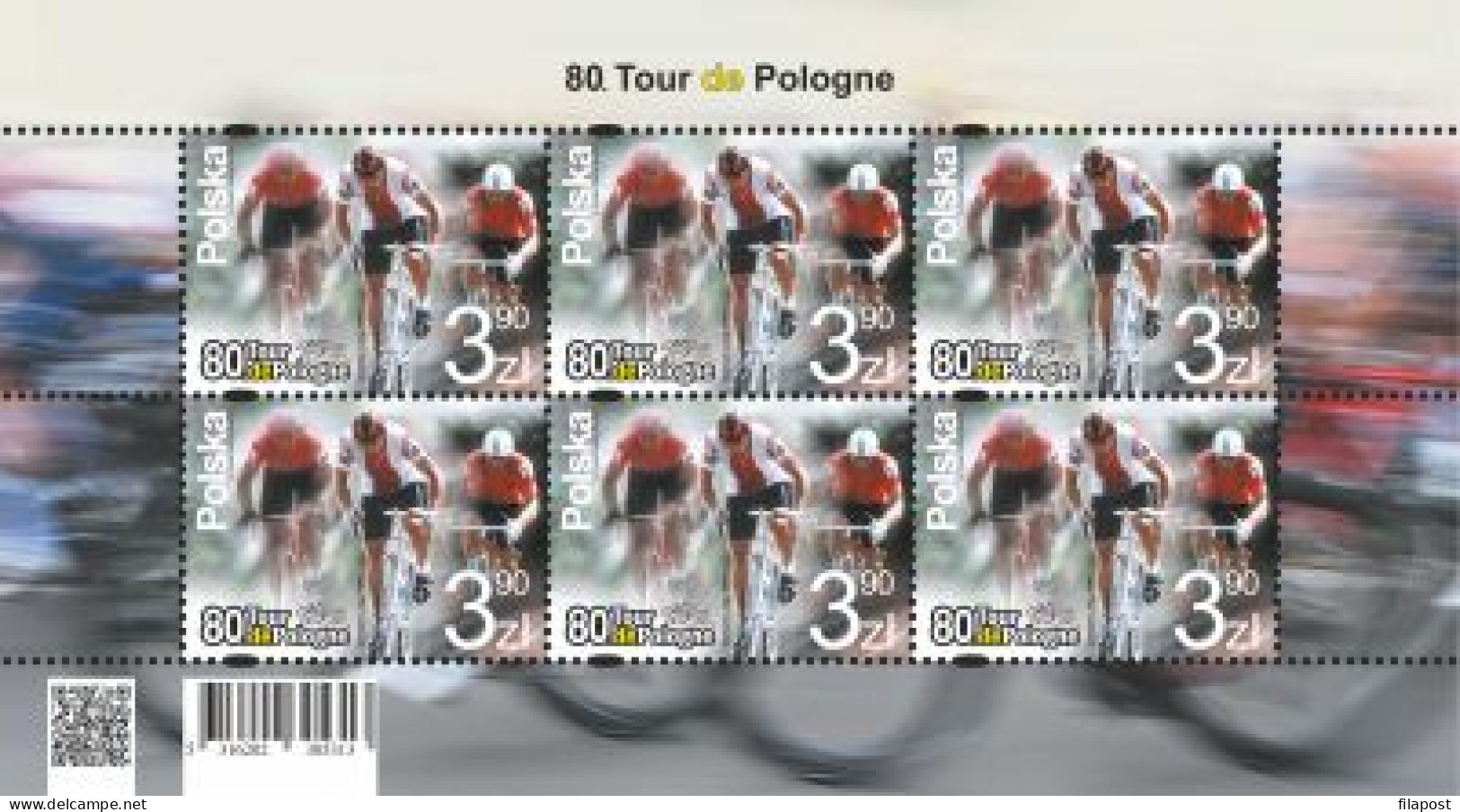 Poland 2023 / 80th Tour De Pologne - Cycling Race, Bike, Bicycle, Sport Czeslaw Lang Track Road Cyclist / Sheet MNH** - Fogli Completi