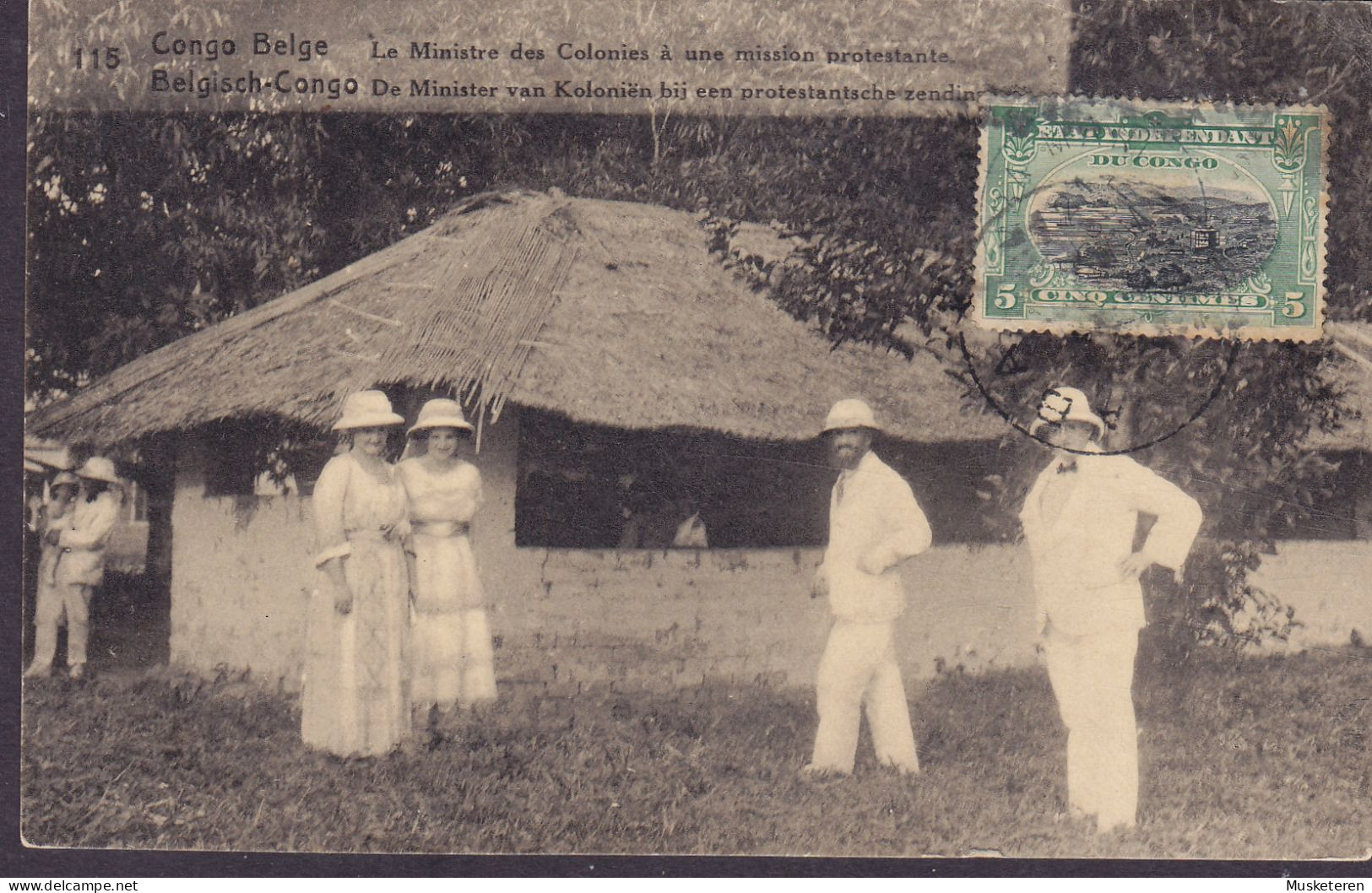 Belgian Congo Uprated Postal Stationery Entier 'Le Ministre Des Colonies á Une Mission Protestante ABA 1924 LENZ Austria - Entiers Postaux