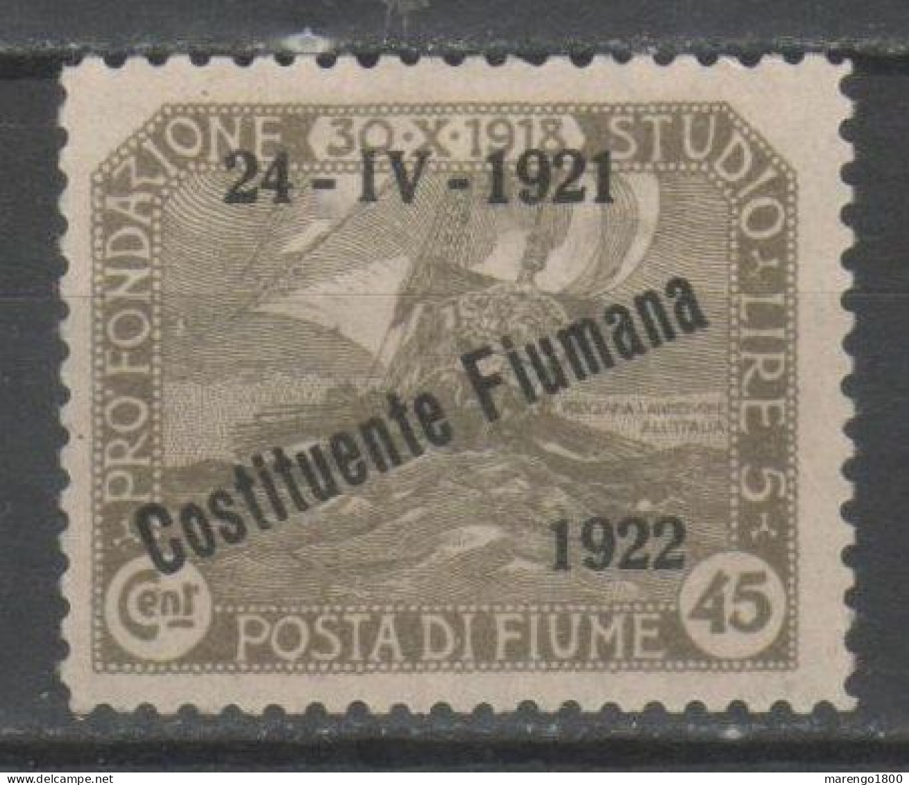 Fiume 1922 - Costituente Fiumana 45 C. ( * ) - Fiume