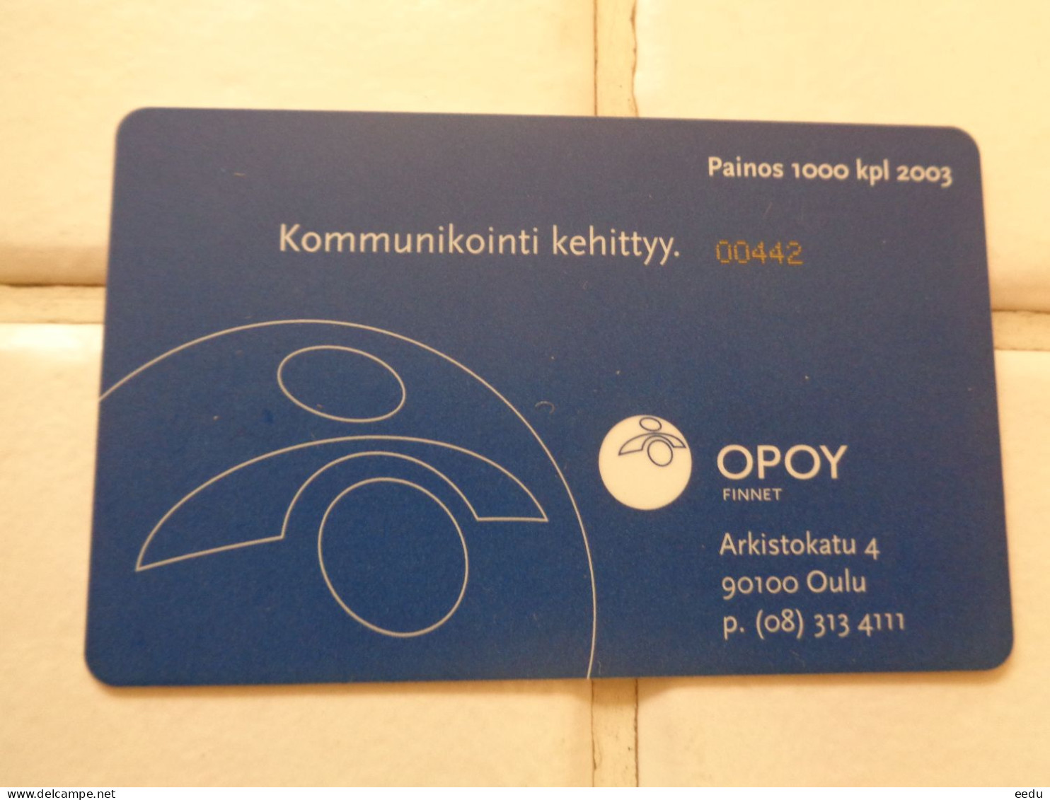 Finland Phonecard OPOY E11c - Finland