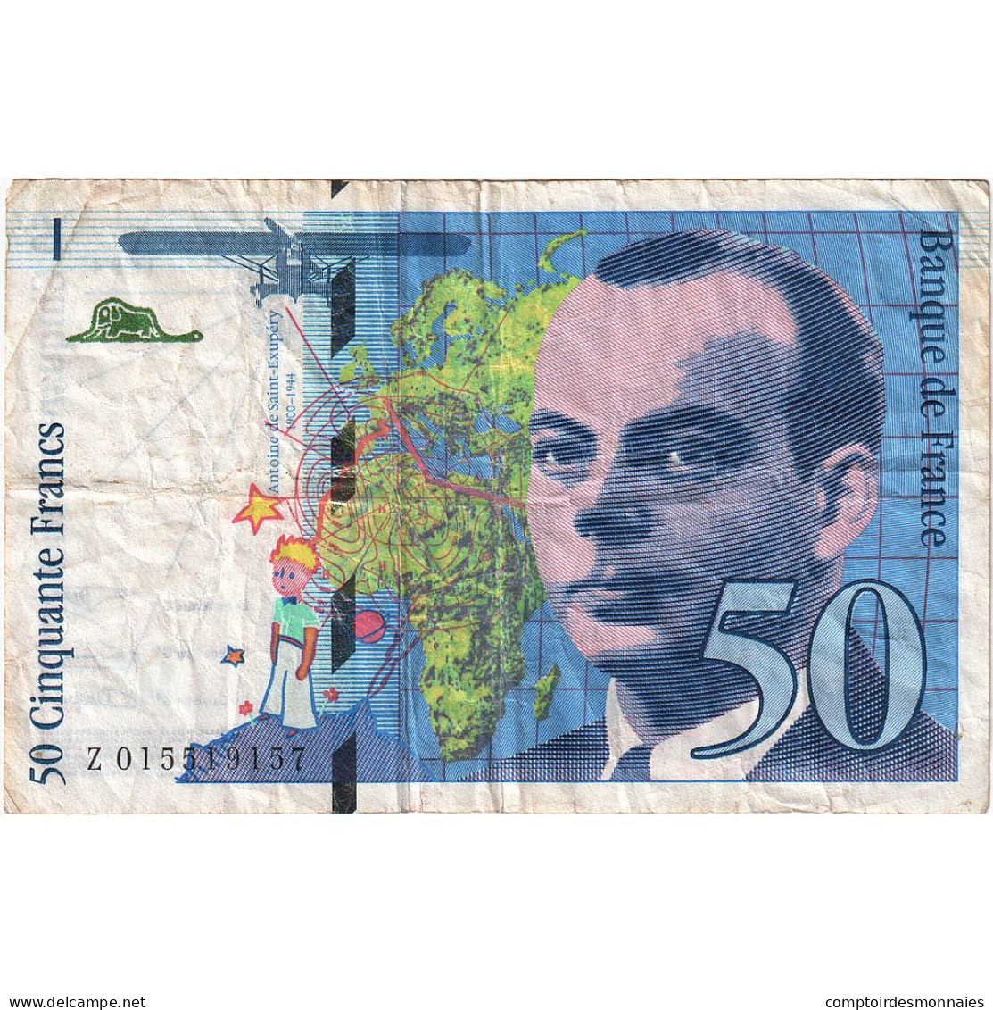 France, 50 Francs, St Exupéry, 1994, Z015519157, TB+ - 50 F 1992-1999 ''St Exupéry''