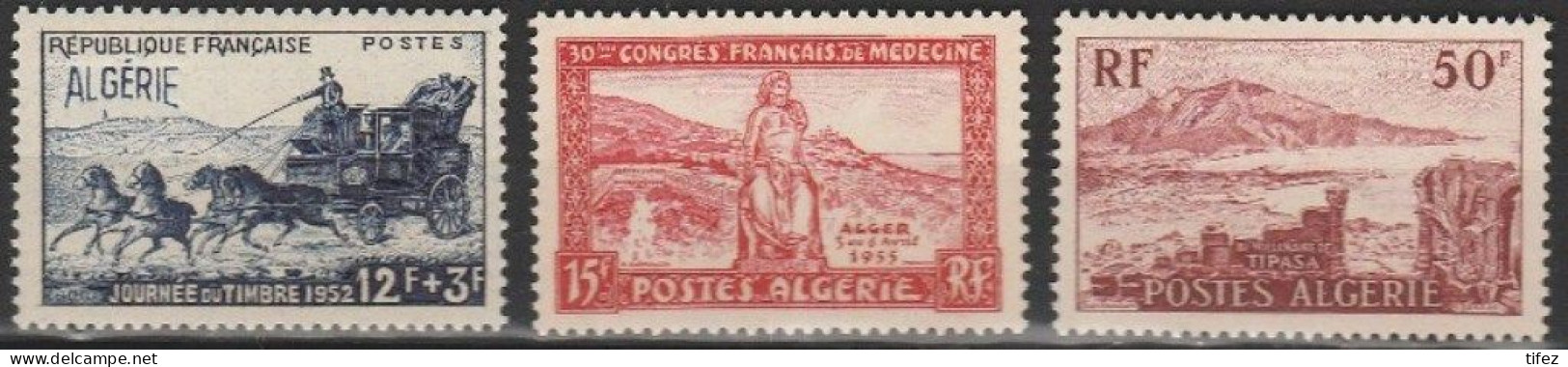 Année 1955-N°325/327 Neufs**MNH : Lot De 3 Timbres Neufs Sans Charnière - Unused Stamps