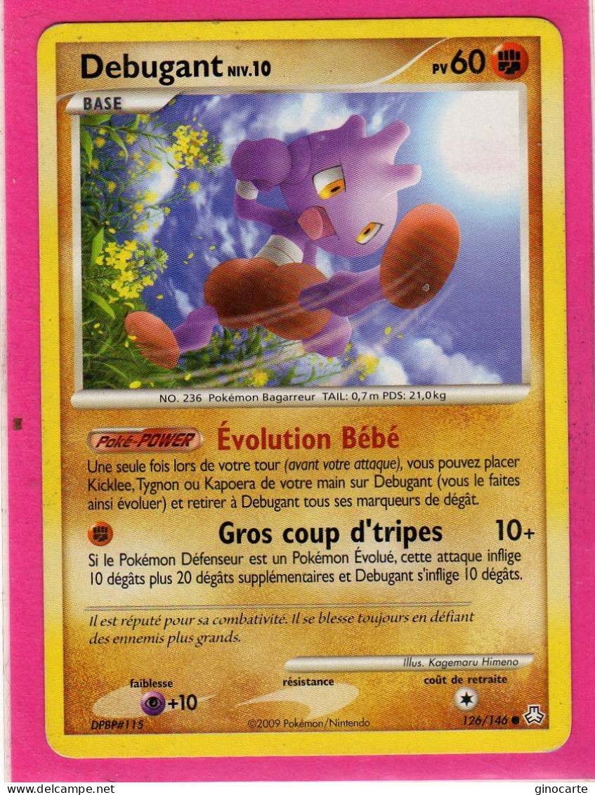 Carte Pokemon 2009 Diamant Et Perle Eveil De Legende 126/146 Debugant 60pv Bon Etat - Diamant & Perle