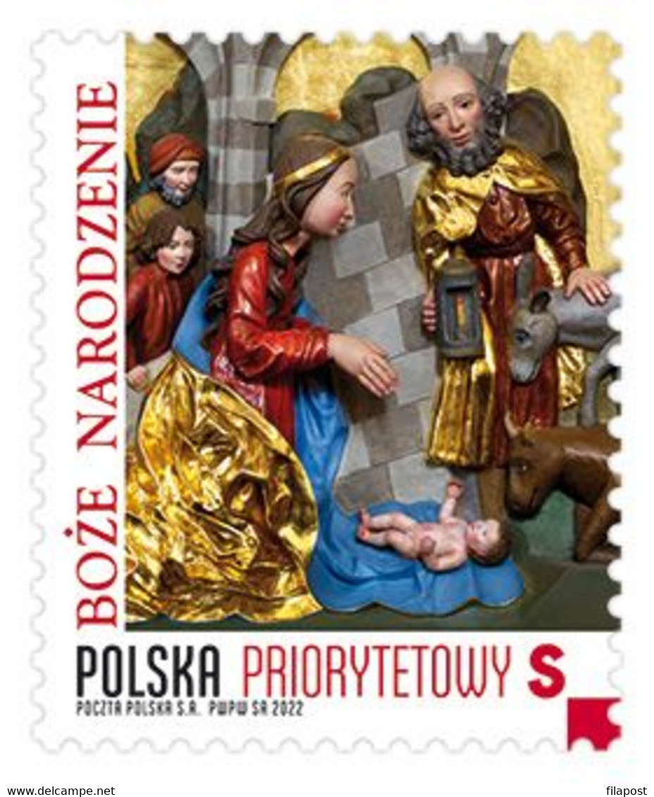 Poland 2022 / Christmas, Nativity Of Jesus, Archcathedral Basilica, Mary And Joseph, S-format Priority MNH** New!!! - Ongebruikt