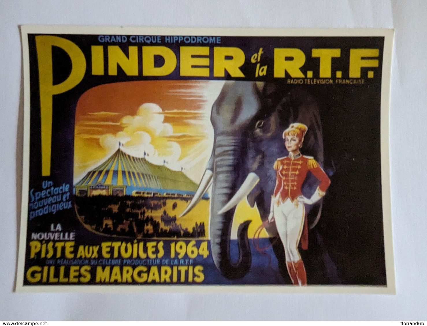 CP - Affiche Du Cirque Pinder 1964 édition Centenaire - Zirkus