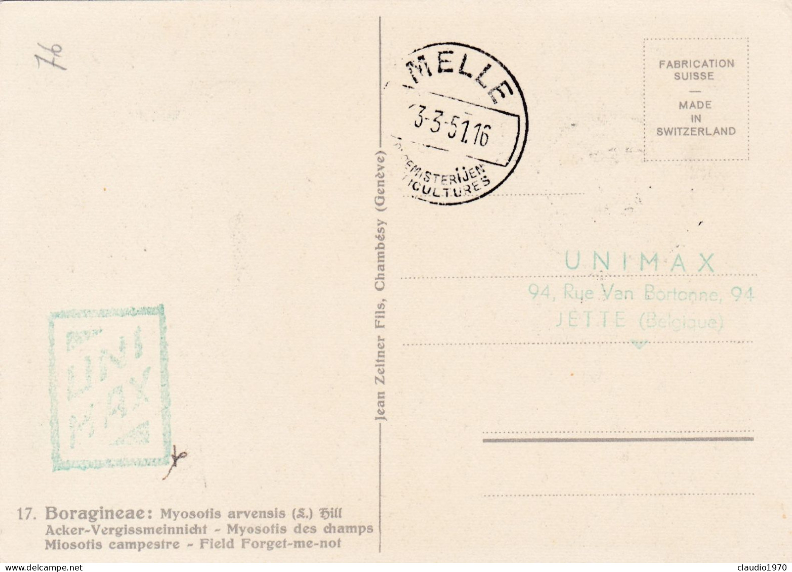 BELGIO - FDC - CARTOLINA   - 1951 - 1951-1960